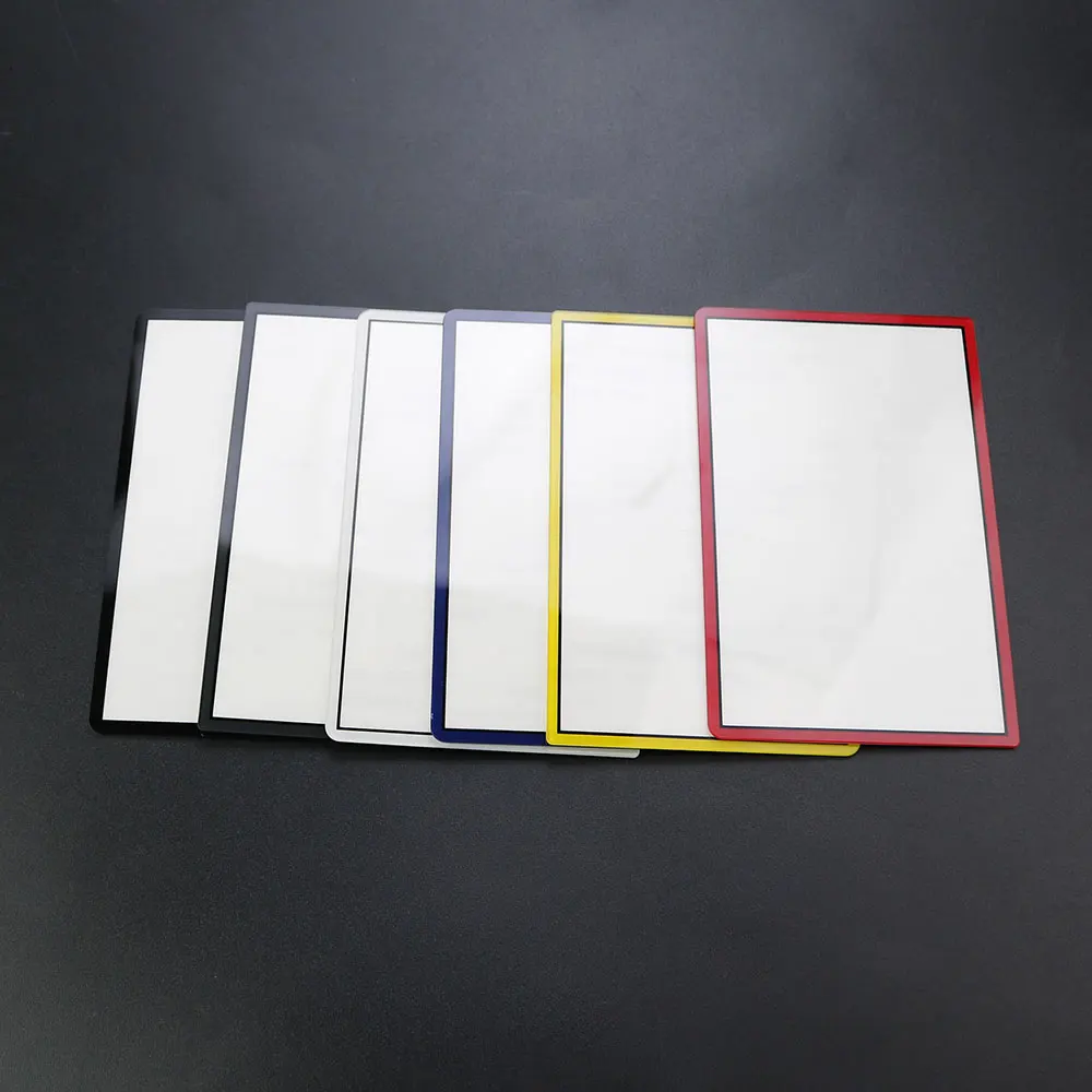 New3DSXL / 3DS XL LL 상단 전면 미러 보호 커버 용 접착 테이프가있는 JCD 상단 표면 유리 LCD 스크린 렌즈