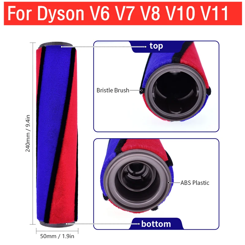 For Dyson V7 V8 V10 V11 Handheld Vacuum Cleaner Accessories Washable HEPA Filter Roller Brush Head Replacement Parts
