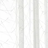 1PC White Cross Vertical Strip Embroidered Gauze Curtain Curtains for Living Dining Room Bedroom 3