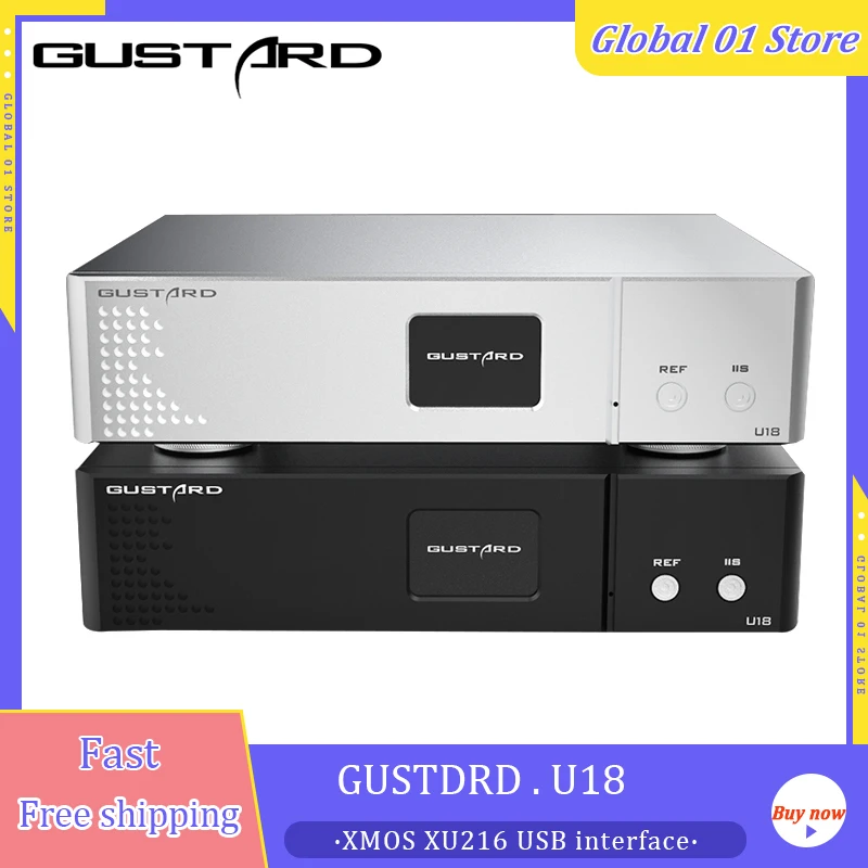 

Интерфейс Gustard U18 XU216, новое поколение высокопроизводительного USB аудио интерфейса K2 DSD512 PCM768kHz IIS AES, коаксиальный Оптический