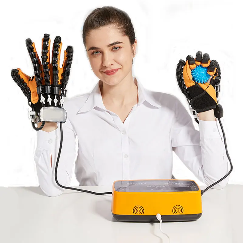 

TJ-OM015 Both hand Electric Robot Glove Synchronous Finger Rehabilitation Trainer Hand Exercise Hemiplegic Stroke