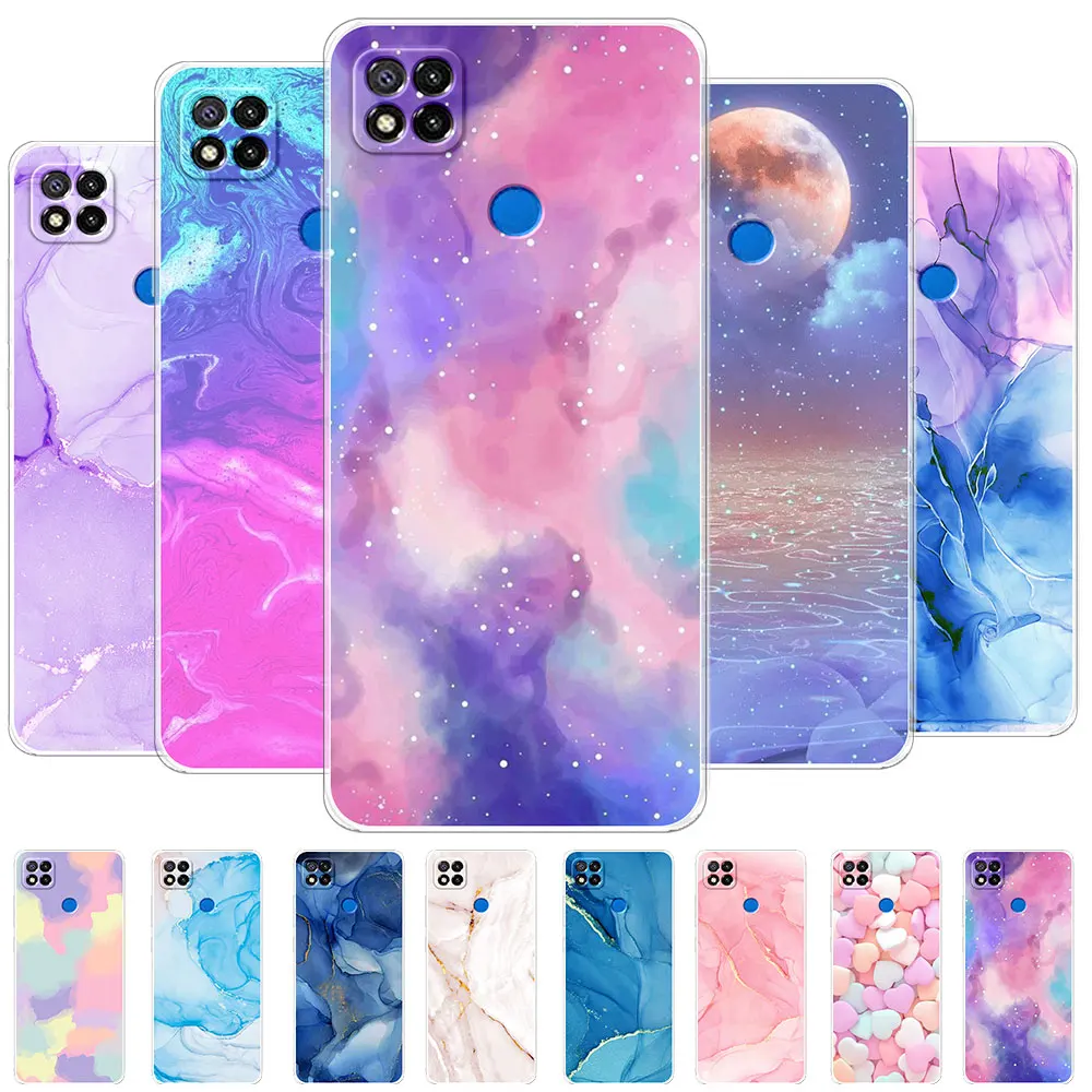 Per Redmi 9C Case Luxury Soft Silicone Tpu Cover Protettiva Per Telefono Per Xiaomi Redmi 9C Nfc Custodie Coque Per Redmi 9C Bumper Fundas