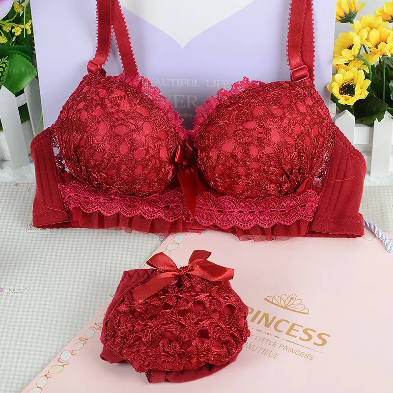 2PCS Women Bra Set Sexy Bralette Sexy Female Underwear Tank Top Underpants Fashion Brassiere Pink Lingerie Set Lady Crop Tops sexy bra set