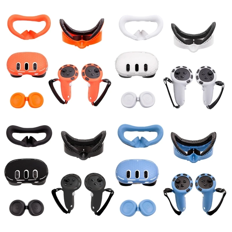 

Silicone Protective Cover Set for Quest3 Accessories Silicone Covers Grip 41QA