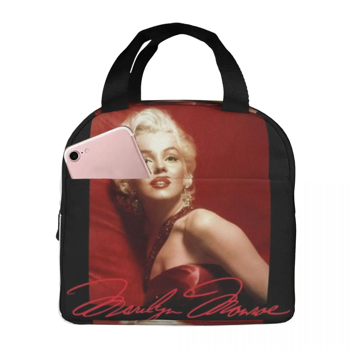 

Marilyn Monroe Fan Art Merch Thermal Insulated Lunch Bag Insulated bento bag Meal Container Bento Pouch Portable Tote Lunch