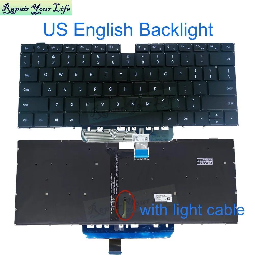 Teclado Retroiluminado do Brasil para Huawei Eua ru sp Pt-br Bohl-wdq9 Wfp9 Bohl-wfq9 Bom-wfp9 Bod-wfh9 Wdh9al Wdh9c Wdi9 Wdi9a Wxx9 - Imagem 5