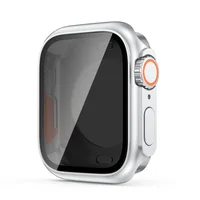 Verre de confidentialité + étui pour Apple Watch 45mm 41mm 42mm 46mm, protecteur d'écran, boîtier étanche trempé pour IWatch 10 8 7 6 5 4 SE 9 3