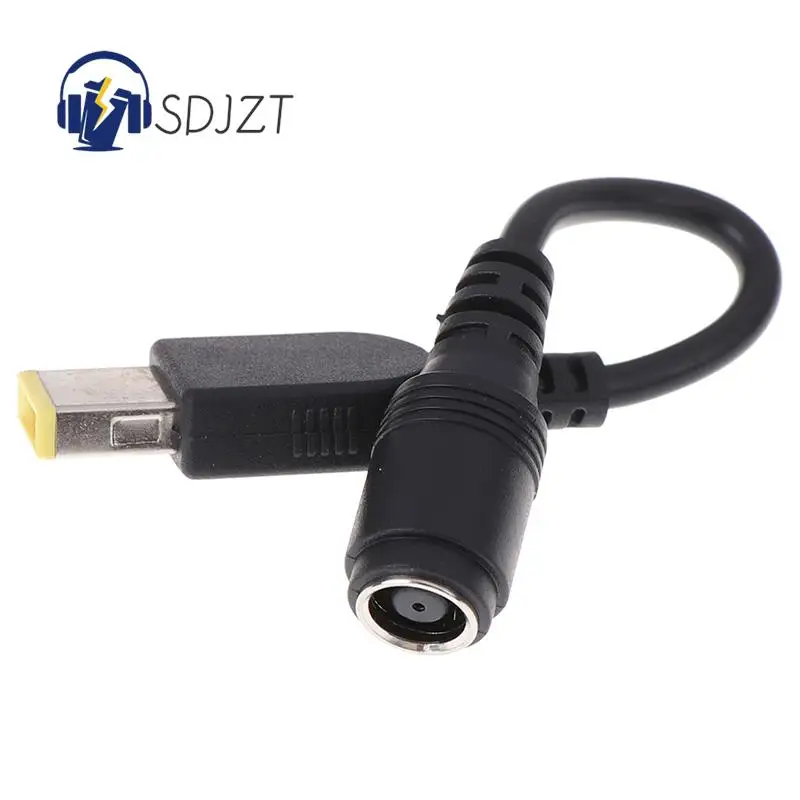 Round Jack To Square Plug End Adapter Pigtail Charger Power Adapter Converter Cable For IBM Lenovo Thinkpad 7.9*5.5mm