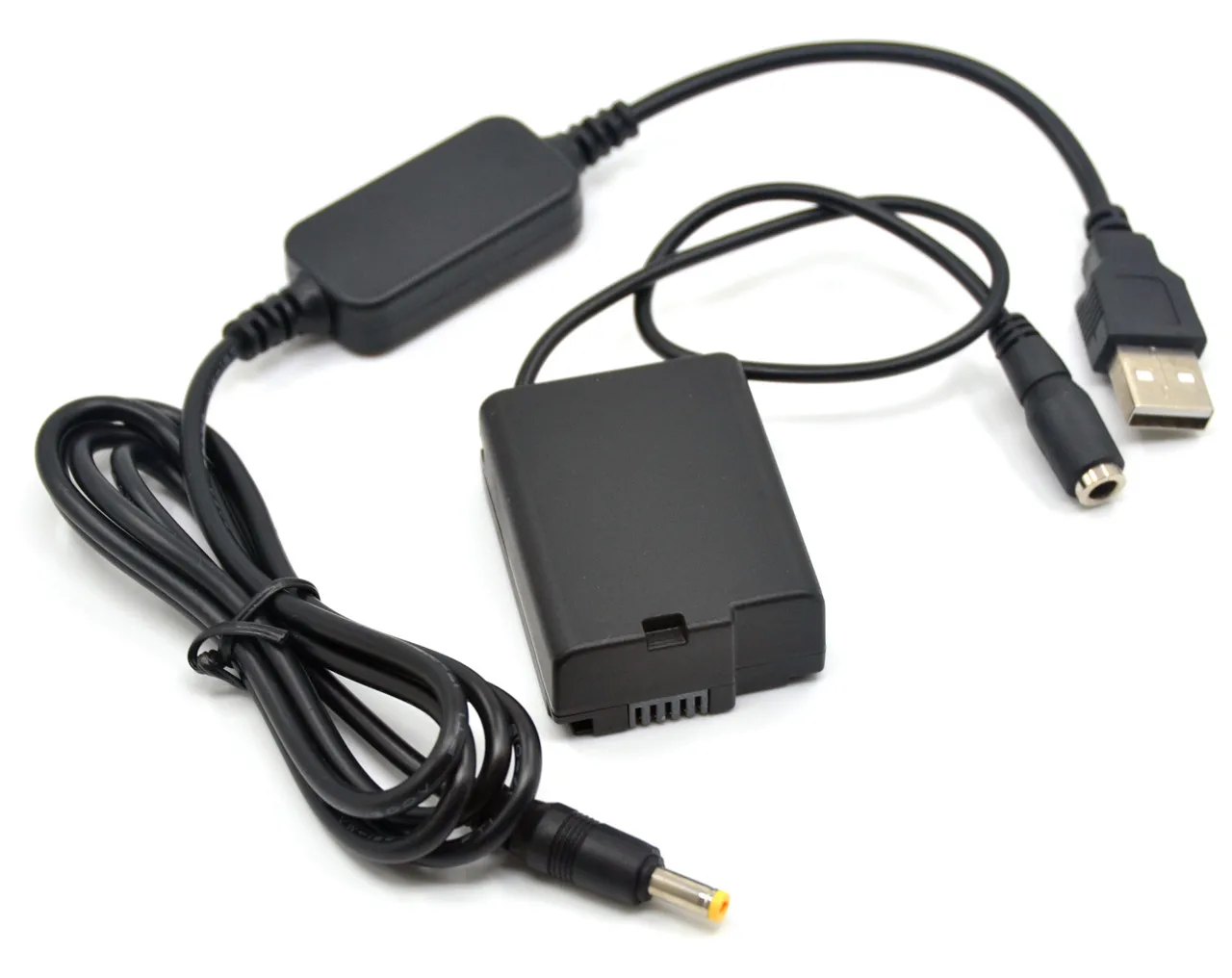 Vitesun Power Bank 5V USB Cable Adapter + ENEL21 EN-EL21 Dummy Battery EP-5D EP5D DC Coupler for Nikon 1 V2 1V2
