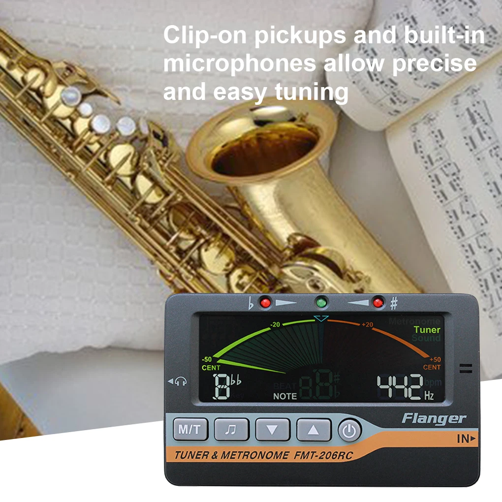 

3-in-1 Metronome Tuner Guitar Violin Ukulele Chromatic Screen Display Digital Metronome Tone Generator