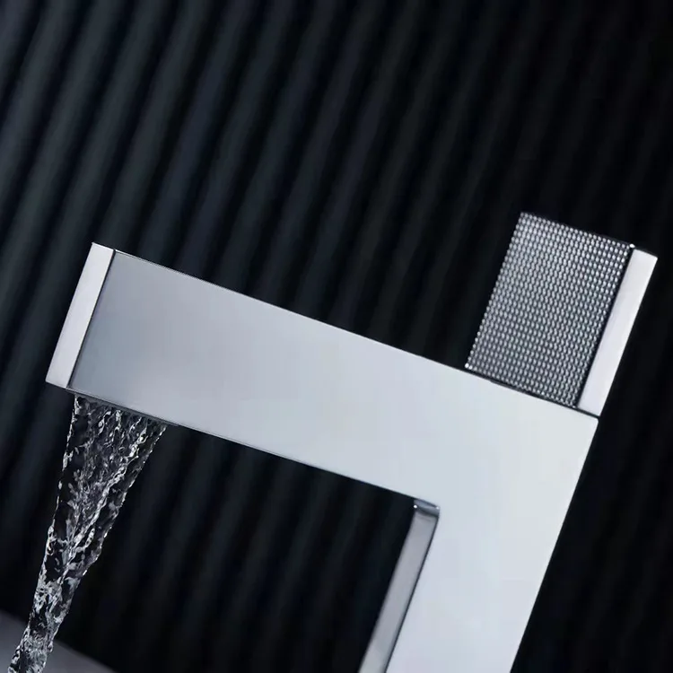 Creative Brass Bathroom Basin Faucet Single Handle Hot and Cold Mixer