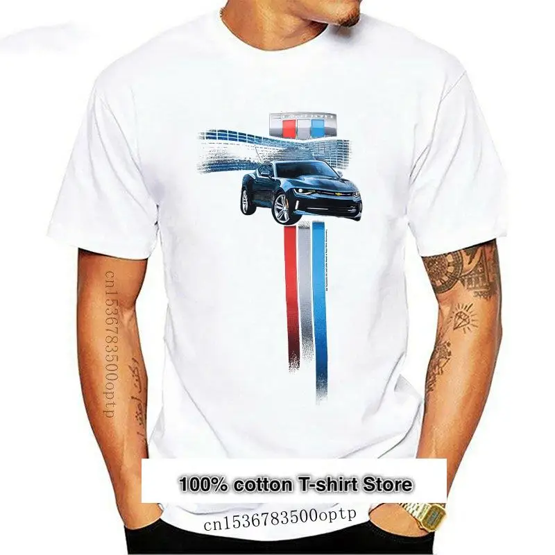 Camiseta A Rayas Para Hombre, Camisa De Algodon Negro, Moda De Verano, Camaro Generation, 2021