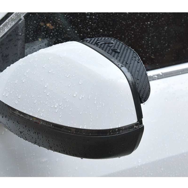 Rear View Side Mirror Rain Eyebrow Cover for Cars Truck SUV Lightweight Rain Visor Smoke Guard for Most Vehicles