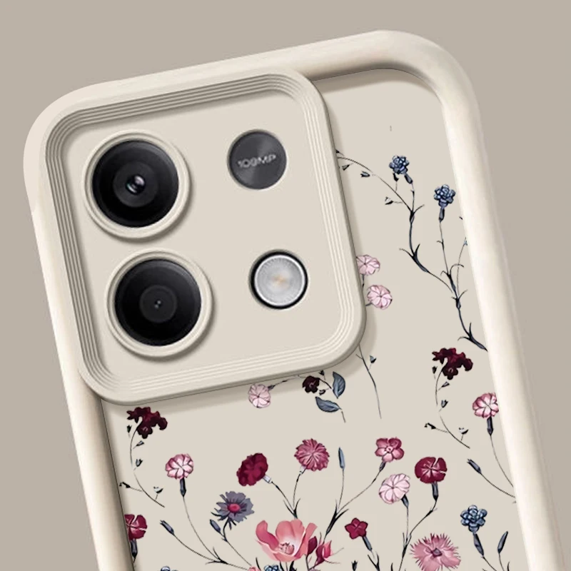Floral Pattern Soft TPU Silicone Phone Case