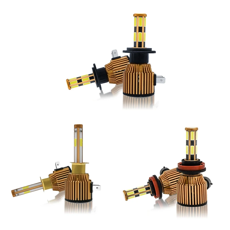 LED 자동차 헤드라이트 전구 안개등, 자동차 운전 주행등, 흰색, 40W, 6000K, 10-32V, 2 개