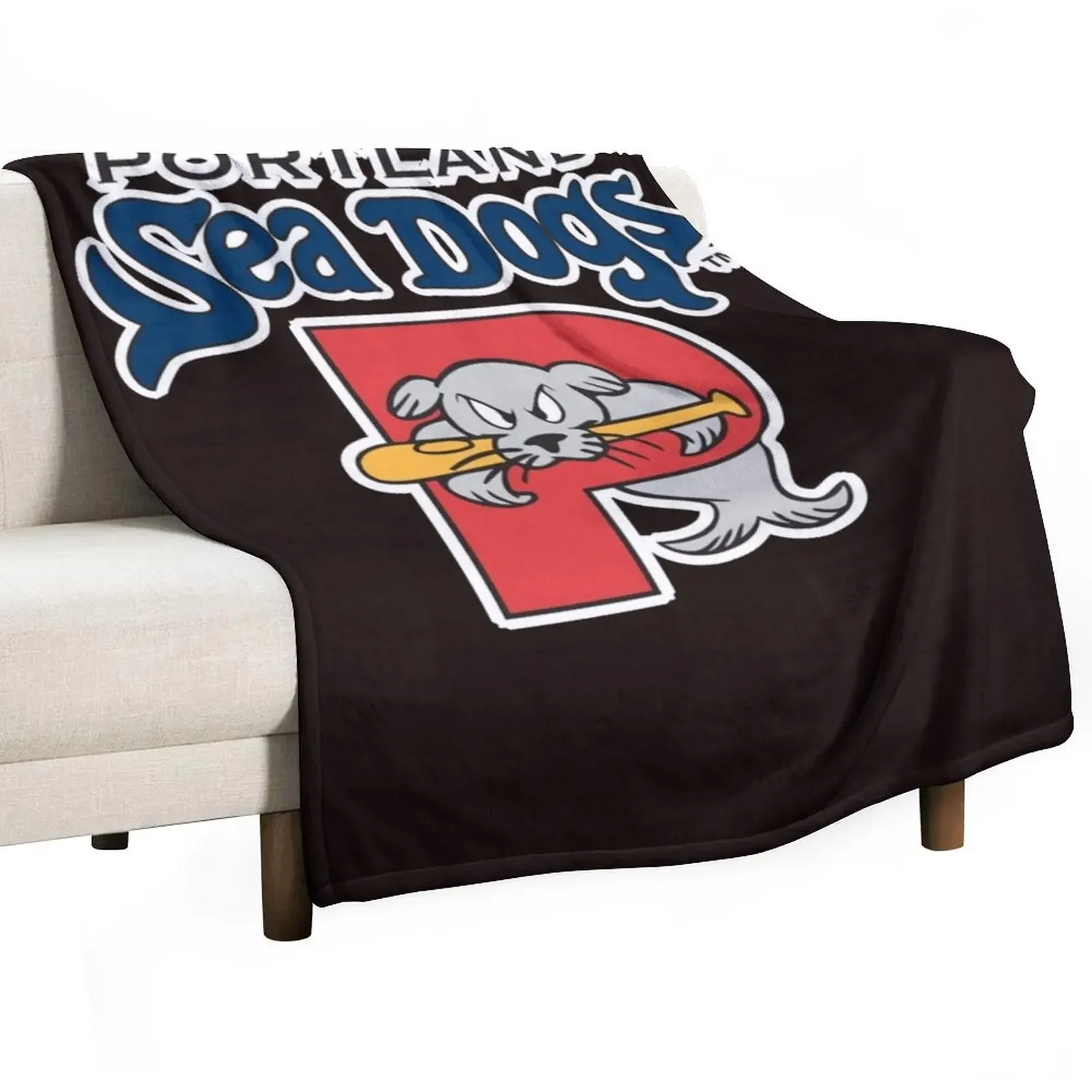 

Portland of Sea Dogs Classic T-Shirt Throw Blanket Cute Plaid manga Blankets