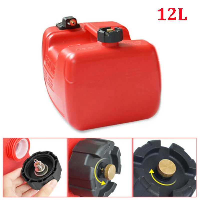 

12L Marine Fuel Tank Oil Gasoline Storage Container Electric Outboard Engine Tank for Yamaha Boat Car Truck Petrol Cans