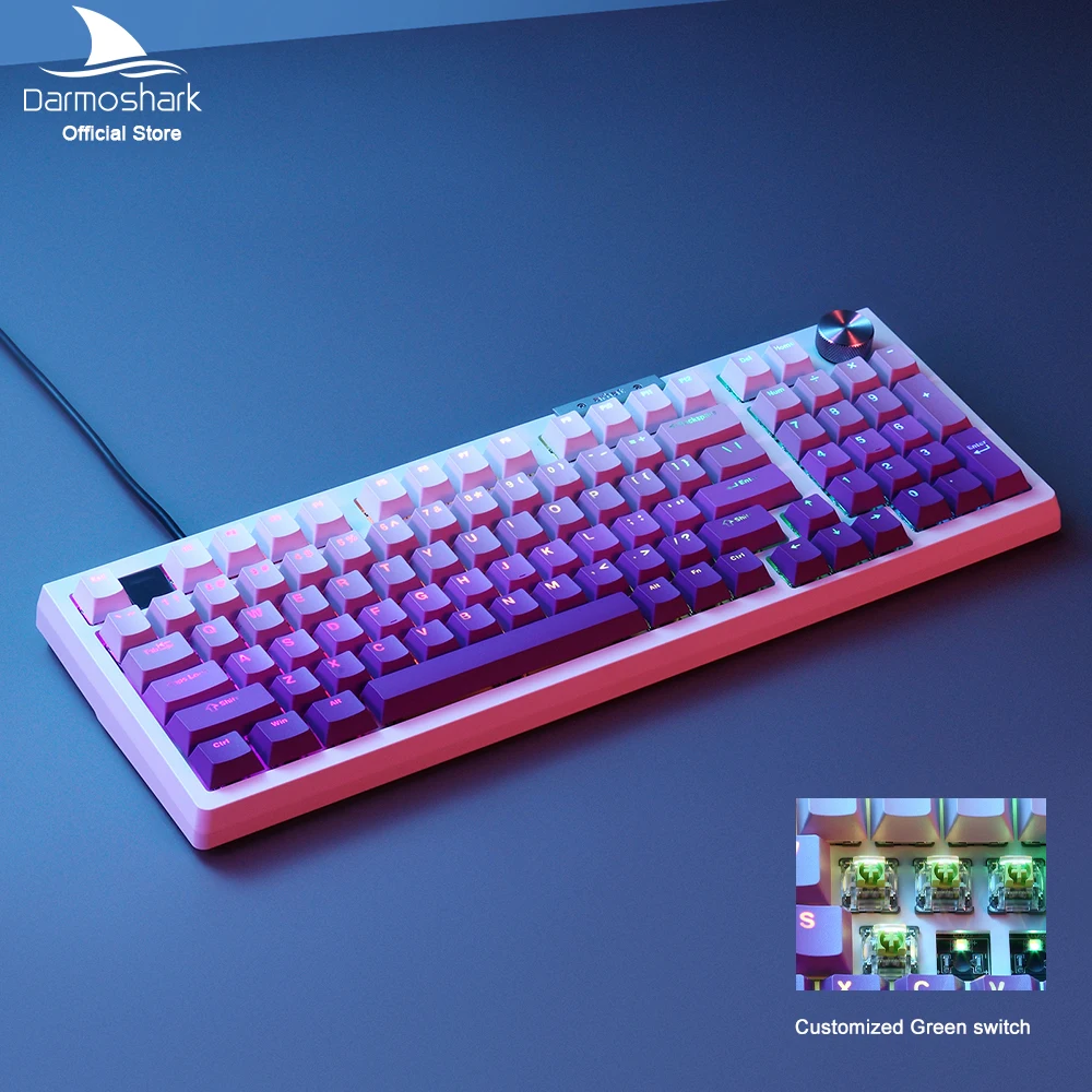 DARIMOshark-公式有線メカニカルゲーミングキーボード,ホット
