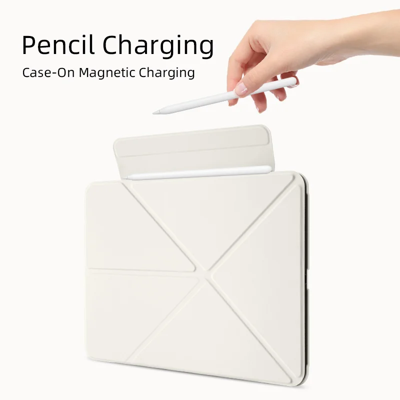 Sleek Magnetic Double-Sided Folio with Auto Wake/Sleep, Slim K-Fold Design