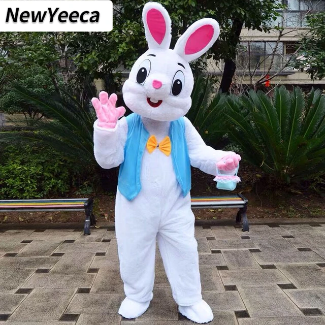 Costume da Coniglio bianco e rosa per donna