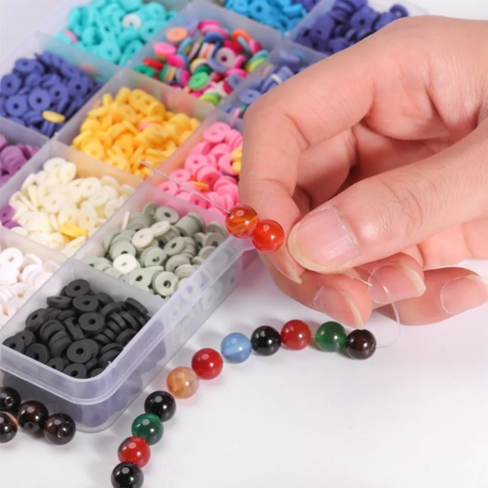 Crystal Bead Elastic Rope for DIY Jewelry Making - Strong Elastic Thread for Necklaces and Bracelets