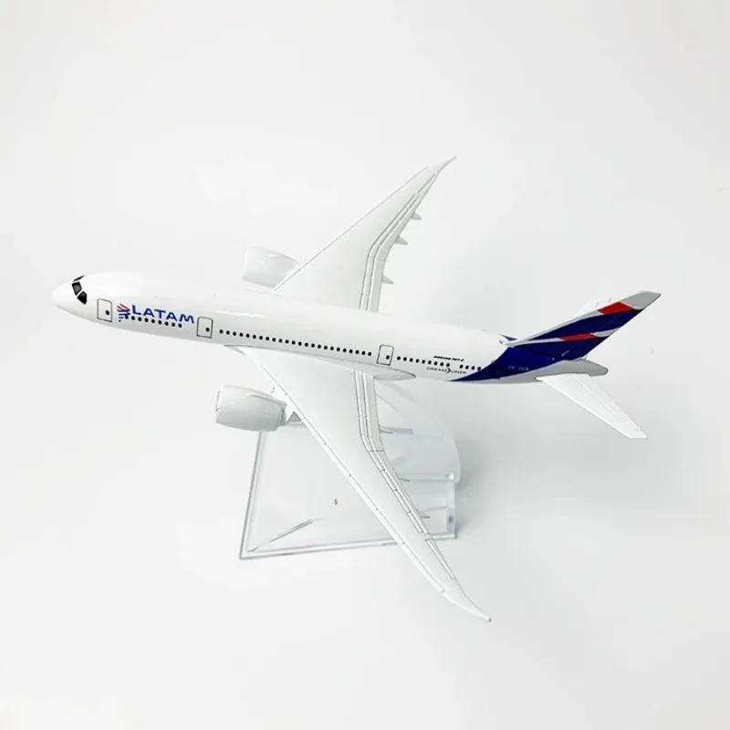 16CM 스케일 항공기 1:400 B787 모델 칠레 라탐 항공 성인용 재미있는 금속 합금 비행기 수집용 전시 모델 항공