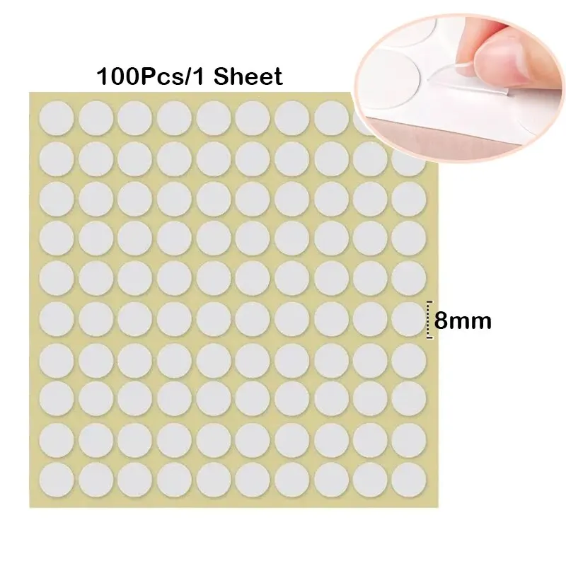 Candle Wick Stickers - Transparent Heat Resistant Double-Sided Adhesive for DIY Candle Making (400/100 Pack)