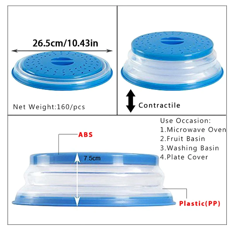 Magnetic Microwave Cover Lid 2 pcs