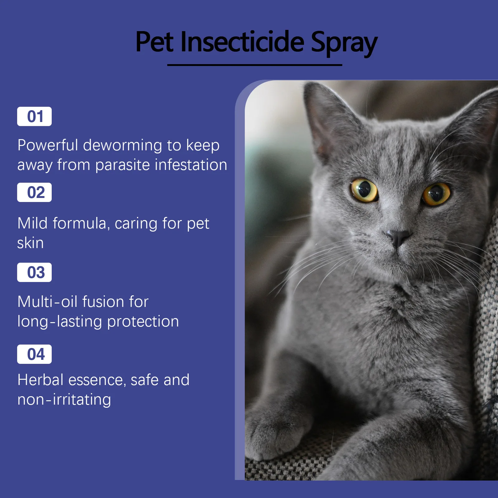 YEGBONG Pet Deodorant Spray, Cat and Dog Flea Liquid Deodorant Body Spray
