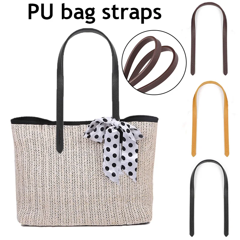 Tote Bag Band Handbag Belt Bag Strap Bag Accessories Bag Handle 1PC PU Leather Detachable Adjustable Stitch Style DIY Fashion