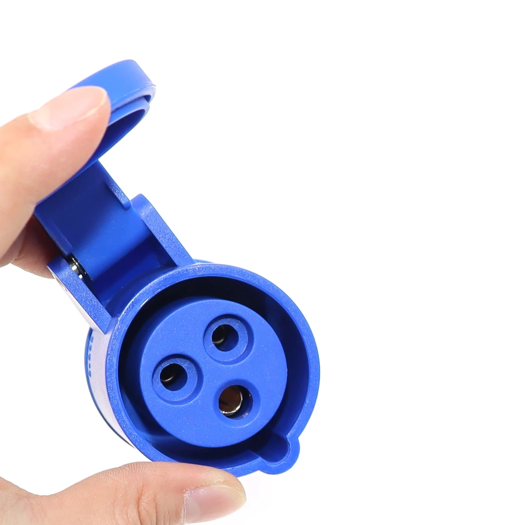 16A RV Plug Adapter IP44 IEC309 316P6 to Schuko CEE7/3 Power Cord Generator Cable Adapter for RV Camper Travel Trailer Marine