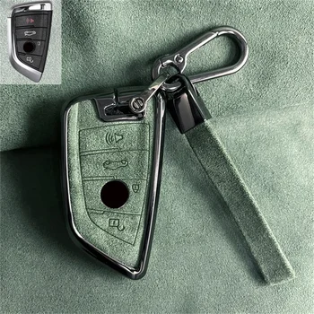 Cover per chiave/telecomando per BMW X1 X3 X4 X5 F15 X6 F16 G30 7 serie G11 F48 F39 520 525 f30 118i 218i 320i - Custodia protettiva per custodia per chiave auto in lega di zinco per BMW X1 X3
