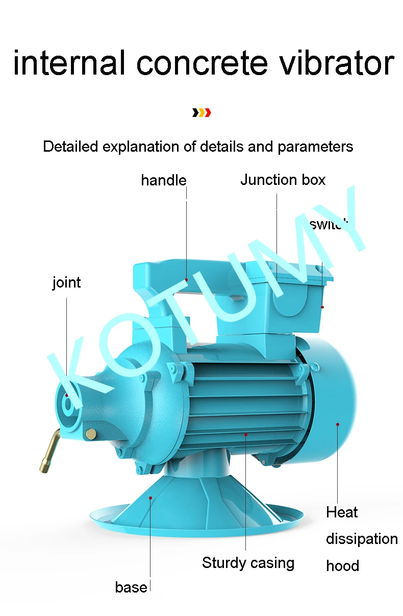 concrete vibrating wand Vibrating Rod Vibrating Machine for Concrete Construction Cement Vibrator