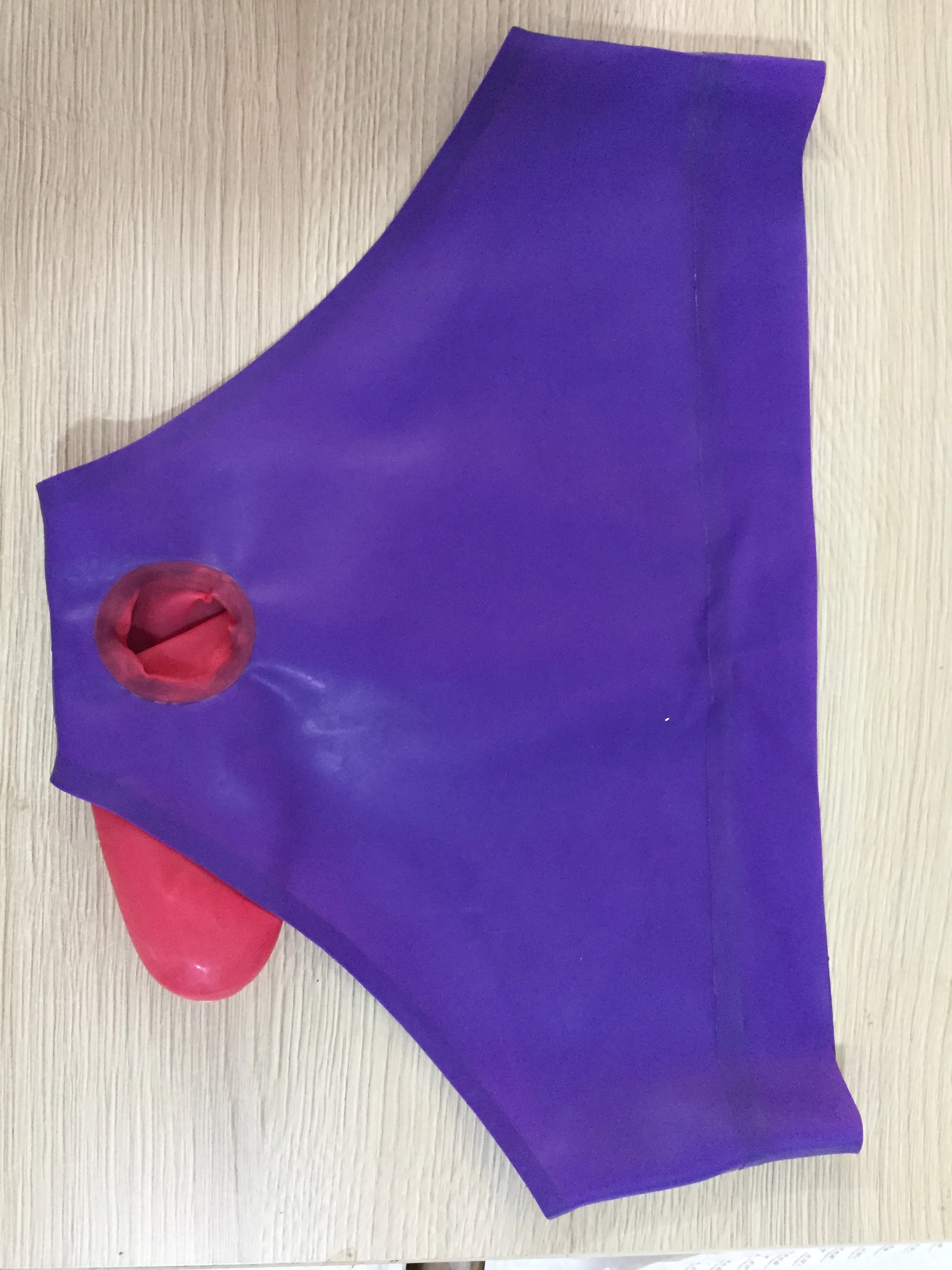Briefs Underpants Natural Latex With Penis Condom ANUS Customized