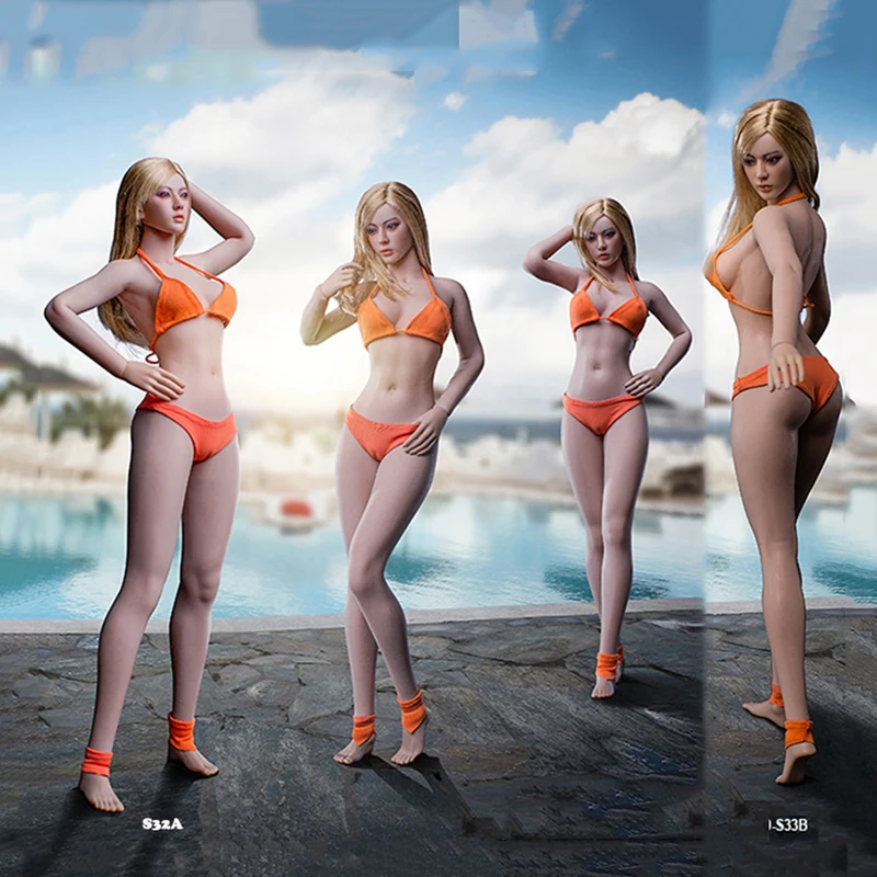 Worldbox 1/6 Scale Female D-Cup Bust Chest Replacement Body For Pale Suntan Action Figures