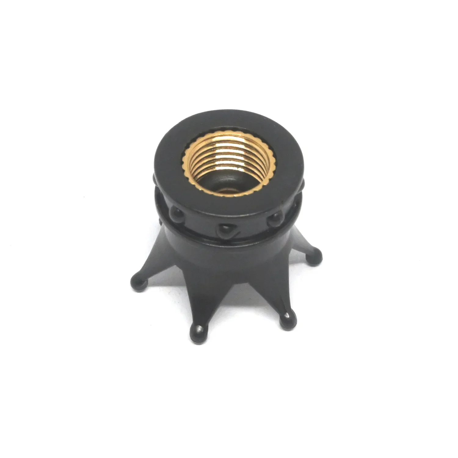 HISRFO Bouchons De Valve De Tige En Aluminium à Pointes De 45 Mm 4 Capuchons Roue Pneu Anti Poussi Re Pour Voitures Suv Camions V Los Et Motos Noir