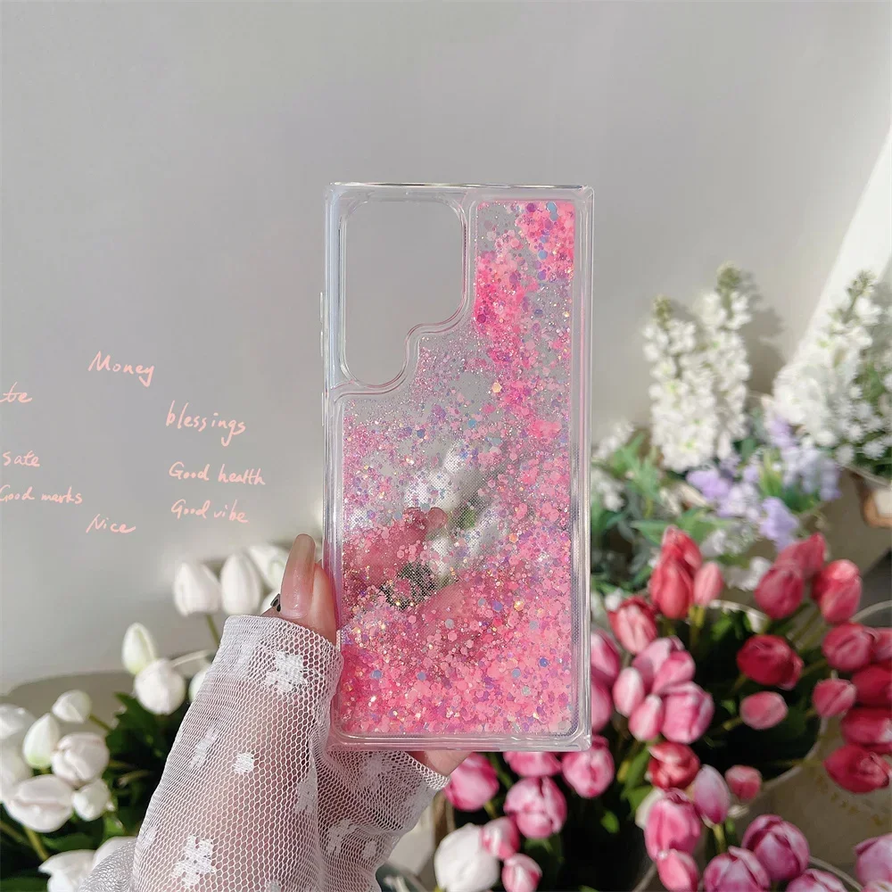 Glitter Luminous Quicksand Clear TPU Phone Case