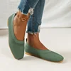 2024 WOMEN FLATS Spring Autumn Fashion Round Head Solid Light Mouth Candy Mesh Breathable Large Women's Flat Shoes Single Shoe 3