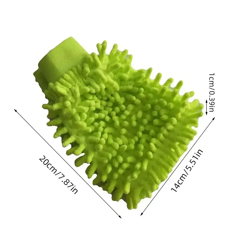Car Wash Gloves Care Cleaning Washing Brush Microfiber Coral Velvet Chenille Pad For Vehicle Cleaning Tool car cleaning gloves microfiber car mitt microfiber cleaning gloves microfiber washing gloves microfiber gloves