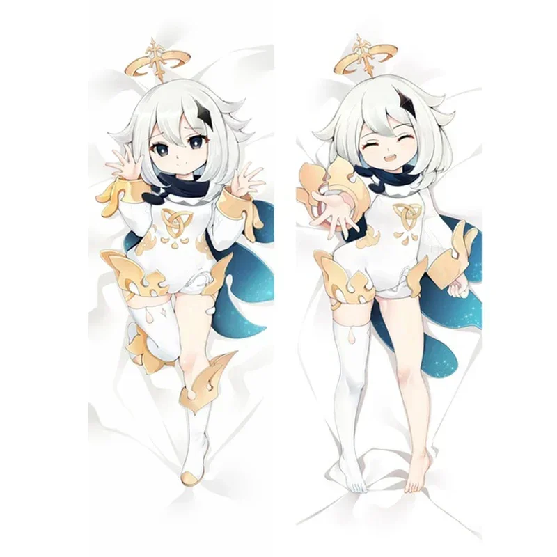 

60x180 см Game Genshin Impact Paimon Dakimakura наволочка обнимающая тело Милая наволочка с персонажами Чехол DIY наволочка на подушку