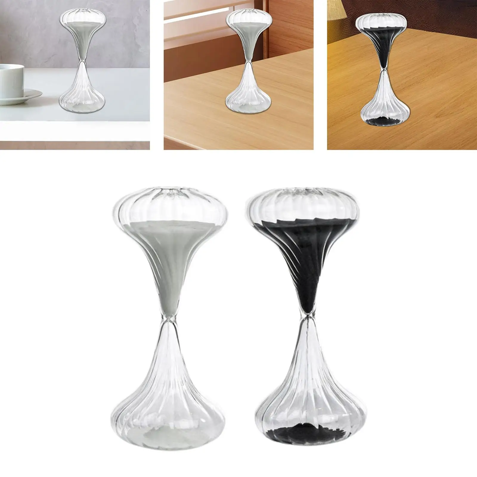 Sandglass Unique Holiday Gifts Time Management Home Decoration Glass Hourglass for Holiday Kitchen Living Room Desktop Party