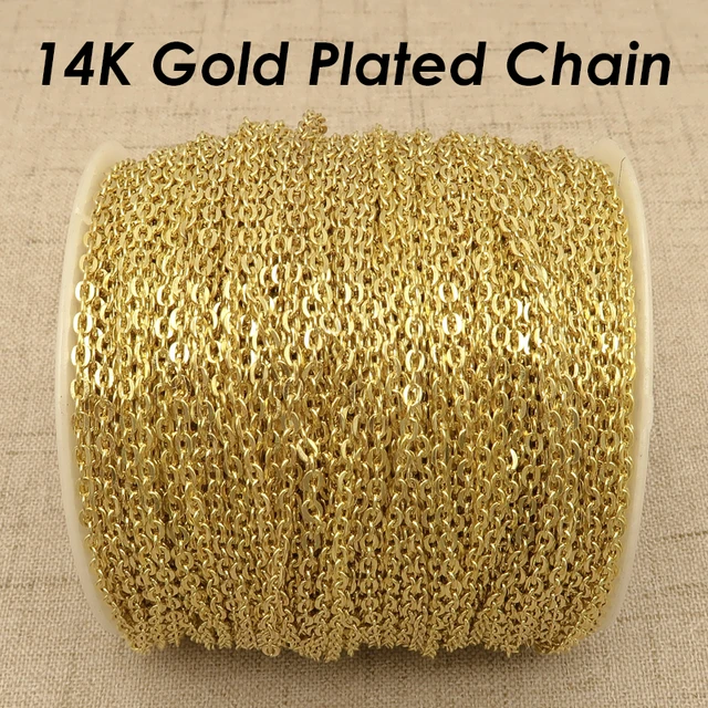 10 Meters - Stainless Steel Chain Bulk Wholesale Silver Gold Link