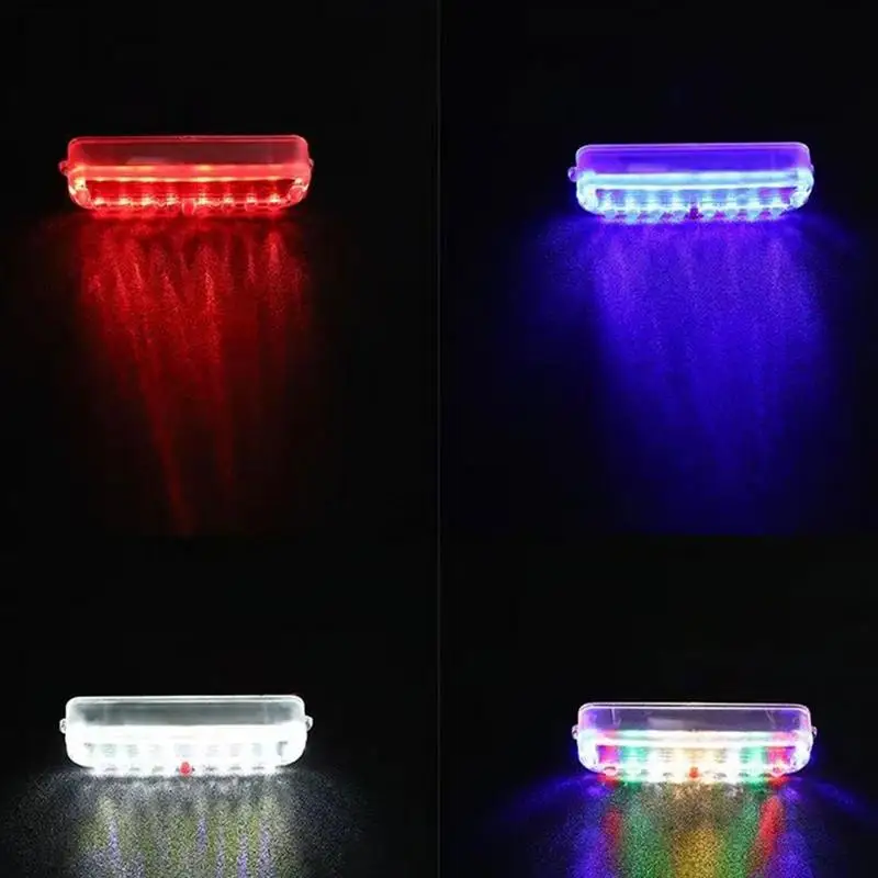 

LED Anti-Collision Lights Flashing Solar Strobe Light Bar High Visibility LED Mini Safety Grille Light Head Beacon Hazard