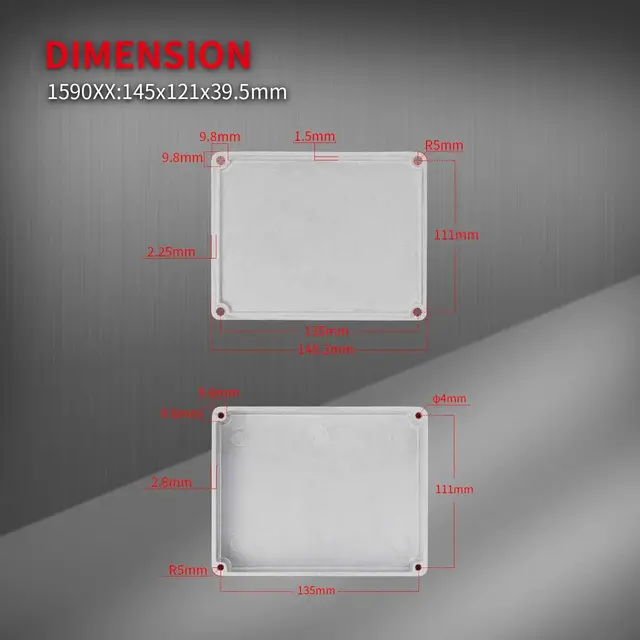 사용자 지정 가능한 알루미늄 기타 이펙트 페달 인클로저