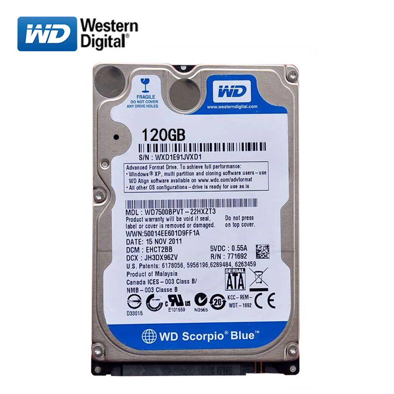   WD ߰ ϵ ̺, 250Gb , 2.5 ġ HDD SATA 3-6 Gb/S 8-16M 5400-7200RPM Ʈ   ũ