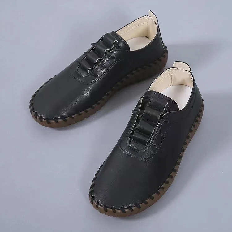 Sexy Spring Autumn Women Fashion Platform comfort Blue Flats Summer Leather Lace up Classic New Footwear Female Oxford Shoes