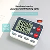 Digital Kitchen Timer 3 Storage Memories Timer Dual groups Independent/Alternating cycle timing Alarm Clock Mute Flashing Timer 4