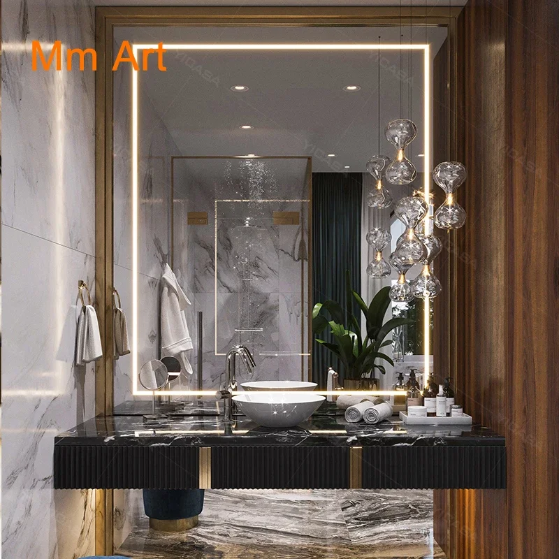 new design luxury hotel villa project black bathroom vanity bathroom furniture wash basin cabinet