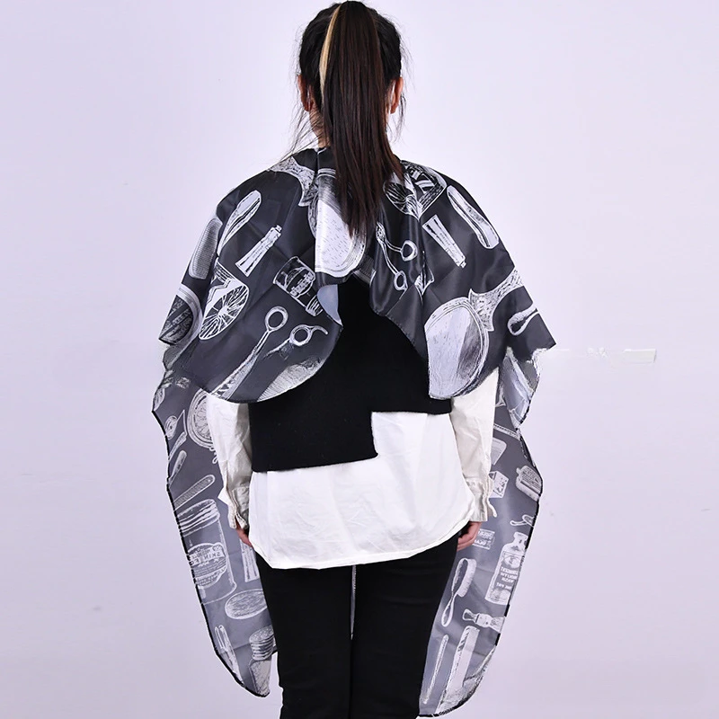 Hairdresser Aprons Haircut Cape Salon Hairdressing Hairdresser Cloth Gown Barber Pattern Waterproof Haircut Capes Accessories haircut cape hairdressing cape beauty salon apron
