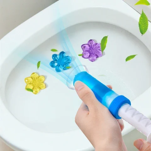 

Aromatic Gel Flower Deodorizer Toilet Cleaner Effective Needle Air Freshener Detergent Aromatherapy TSLM1